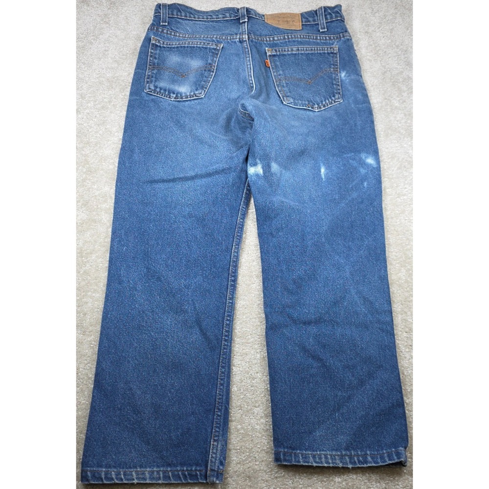 Vintage Levi's 515 Orange Tab Straight Leg Jeans Mens‎ 34x30 Blue Denim Comfort